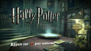 Harry Potter and the Half-Blood Prince screen shot title